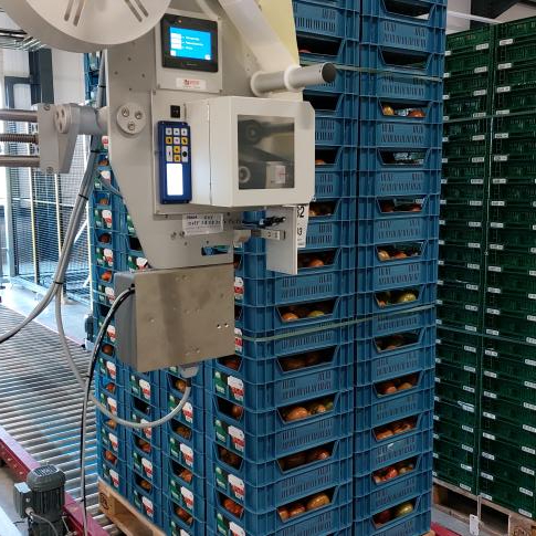 Les informations qui figurent sur l'étiquette de la palette, le code du jour et la taille, sont destinées à assurer la traçabilité des produits