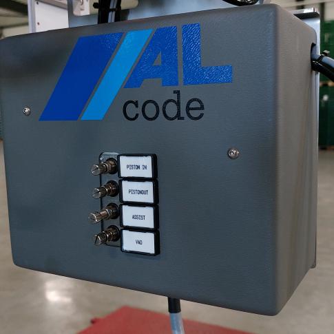 De ALcode is een robuuste palletlabelaar van het merk ALtech