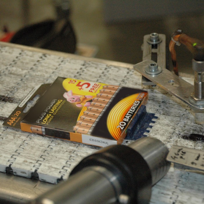 De Linx 7900 print een 10-digit code op een zogenaamde 'Kpack' 