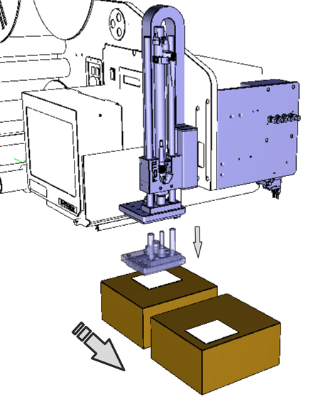 tamp blow label applicator