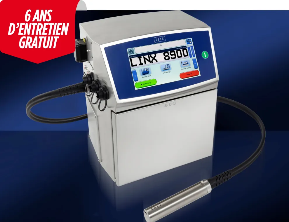 Promo Linx 8900 : 6 ans de maintenance gratuite à l'achat – offre temporaire