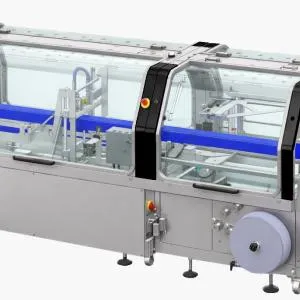 Automatische krimpfoliemachine Minipack Dinamika met box motion en side seal