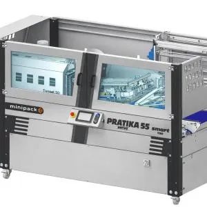 Pratika 55 Smart T50 Compacte volautomatische krimpfoliemachine met geïntegreerde krimptunnel